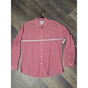 Amazon Essentials Red Plaid Regular fit 100% Cotton size Large